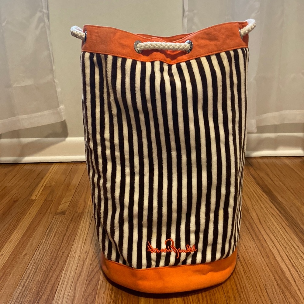 Henri Bendel Canvas Backpack Orange